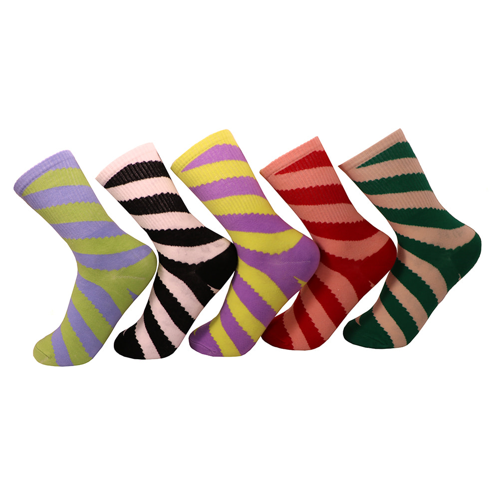 Breathable Color Striped Socks