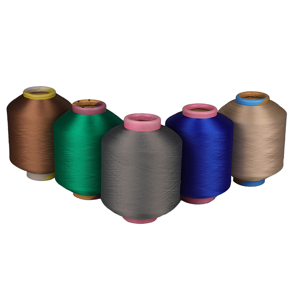 Colored Polyester Covered Yarn